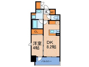 ｴｽﾃﾑｺｰﾄ谷町九丁目(903)の物件間取画像